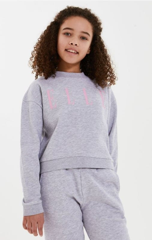 Elle Grey/Pink 2 Piece Set - Sweatshirt & Leggings 0332