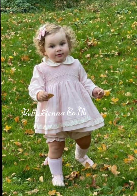 Pretty Originals Smocked Dress, Bloomers & Headband - MT00990