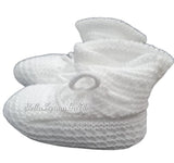 Mac Ilusion Newborn/Reborn Baby Unisex White Knitted  Four Piece Outfit 7831 WHITE