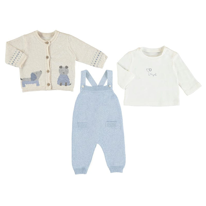 Mayoral Baby Boys ECOFRIENDS knitted dungaree set - 2634 - Cielo