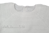 Mac Illusion Newborn/Reborn Baby Unisex White Knitted  Three Piece Outfit 7802  WHITE