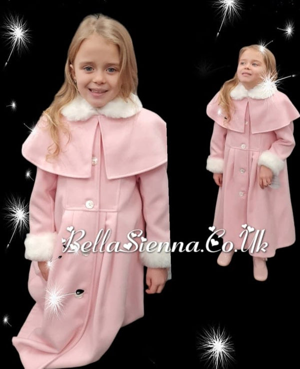 Sarah Louise Heritage Collection Traditional Style Coat & Cape - Pink - C9500 - NO HAT