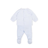 Tutto Piccolo Pale Blue Striped Cosmic Two Piece Set For Baby Boy 2484