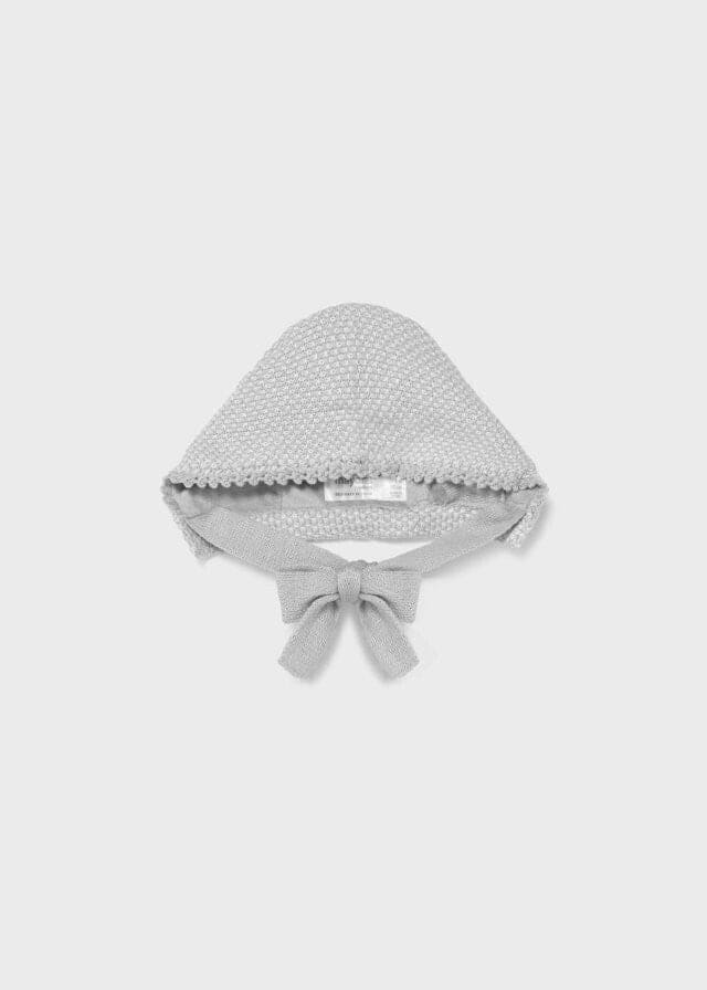 Mayoral Woven coat with bonnet for newborn girl 2403