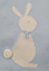 Granlei Baby Boys Fine Knitted Bunny Short Set Blue 221