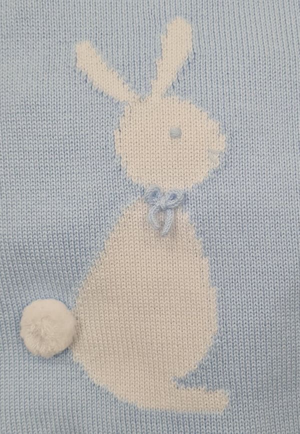 Granlei Baby Boys Fine Knitted Bunny Short Set Blue 221