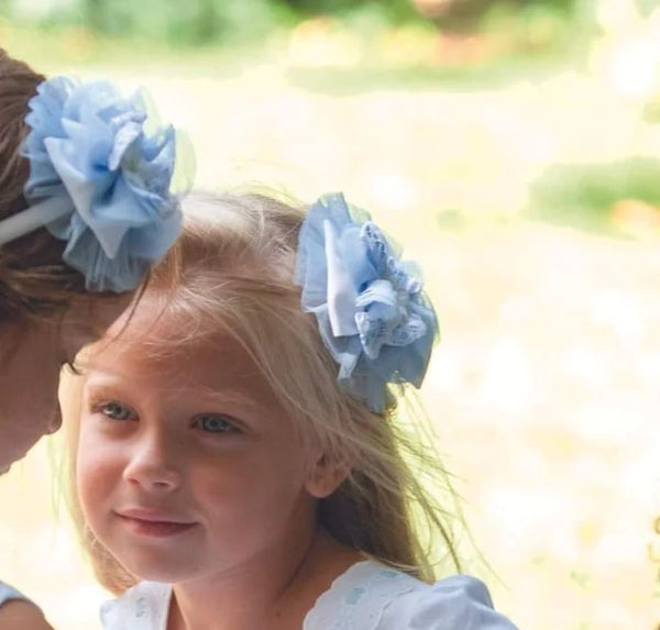 Dbb Collection Blue & White Hair Clip - 10691