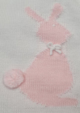 Granlei White & Baby Pink Bunny Rabbit Jumper & Jam Pants Set - 1HH - Easter