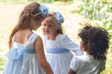 Dbb Collection White & Blue Dress - 10602