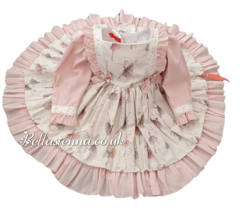 La Marquesita Real Shirley Danza Rosa Puffball Dress