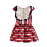 Miranda Red, White & Blue Dress For Girls 0283