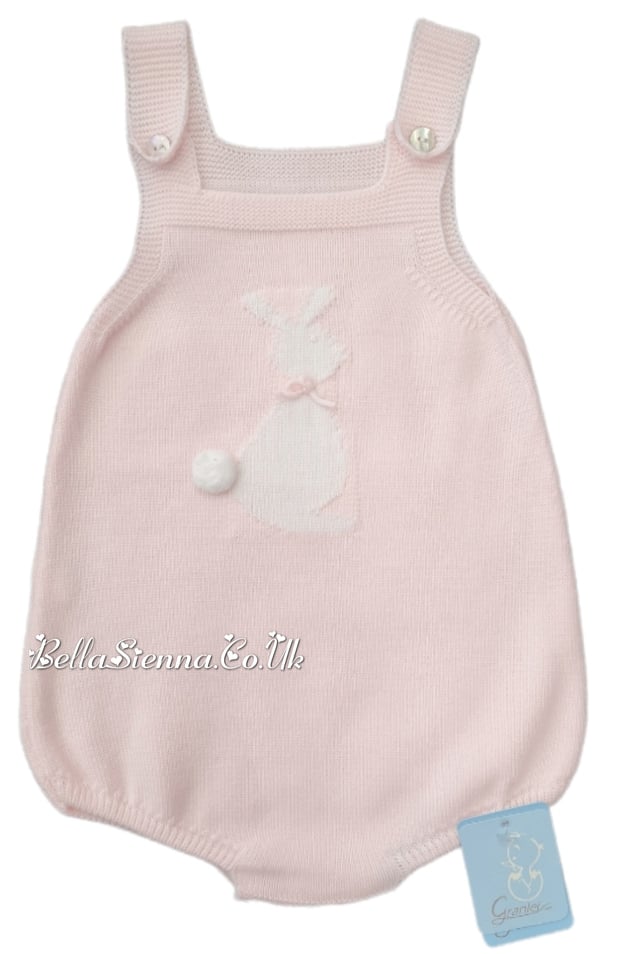 Granlei Pink Bunny Rabbit Romper Dungaree - 122-544