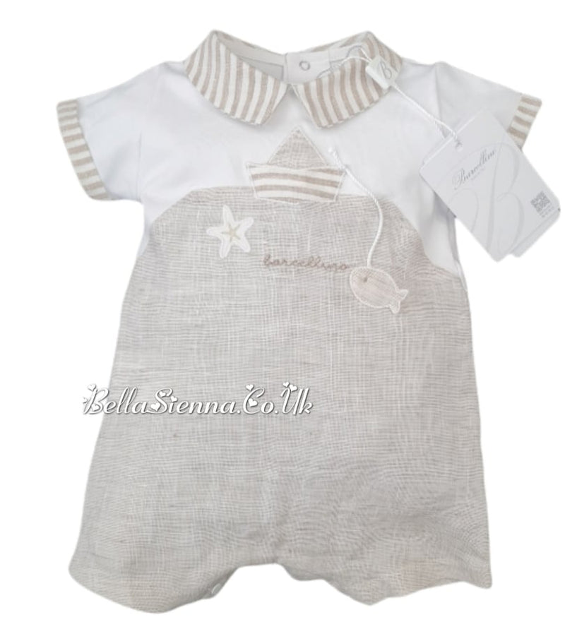 Barcellino Baby Boys Romper - 9532 - Corda