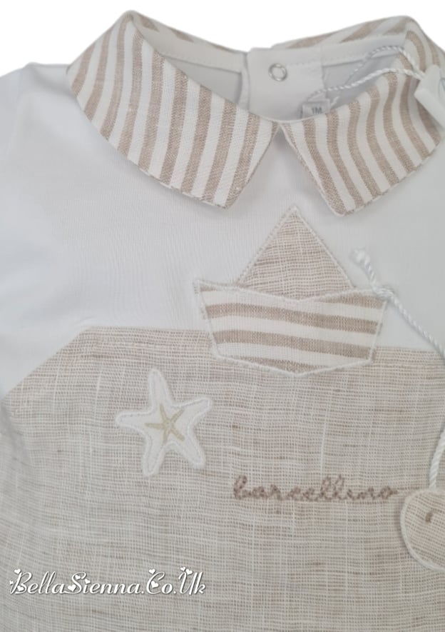 Barcellino Baby Boys Romper - 9532 - Corda
