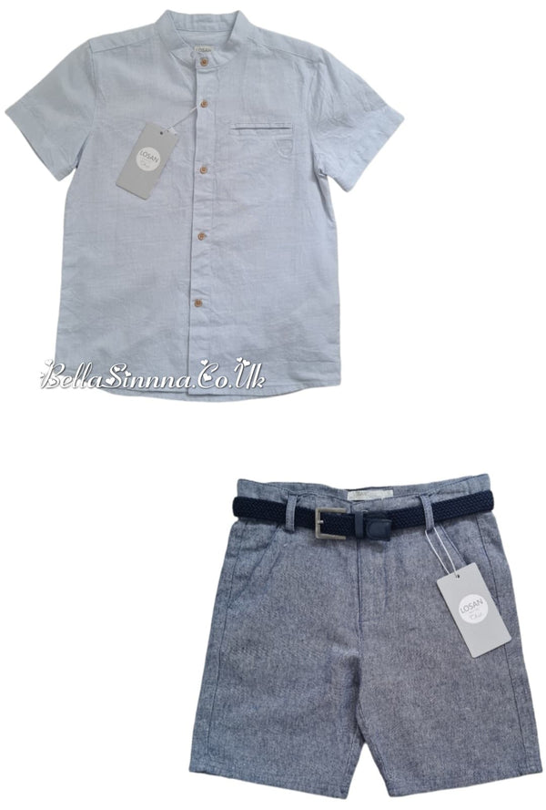 Losan Chic Collection Linen Shirt And Short Set.