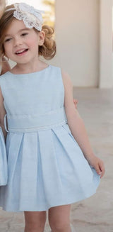 Miranda Blue Dress With Pretty Back - 0124