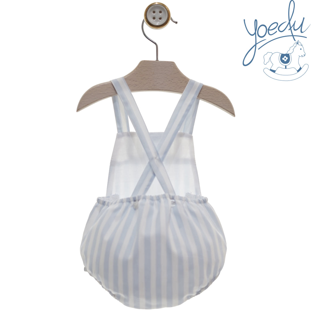Yoedu Boys Blue & White Stripe Romper - 0807