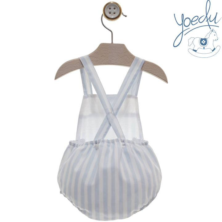 Yoedu Boys Blue & White Stripe Romper - 0807