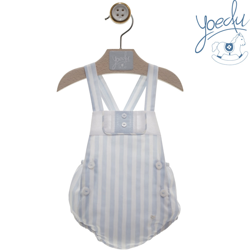 Yoedu Boys Blue & White Stripe Romper - 0807