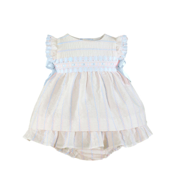 Miranda Blue & White Dress & Pants Set - 27/VB
