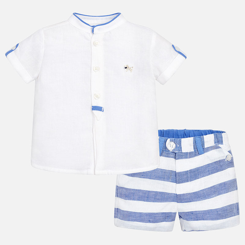 Mayoral Baby Boys Smart Shirt & Shorts Set - 1218