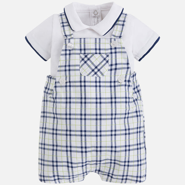 Mayoral Stripes dungaree set newborn boy 1672