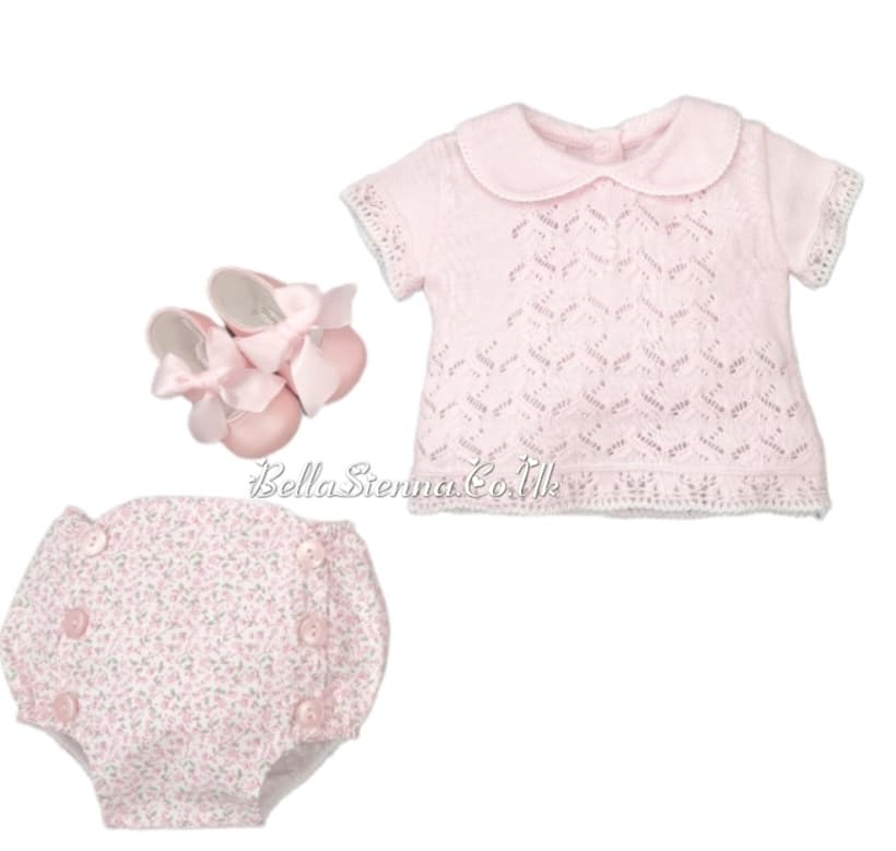 Pretty Originals Baby Girls Two-Piece Fine Knitted Set JPD3188G1