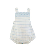 Miranda Blue & White Romper & Blouse Set - 28