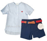 Dolce Petit Boys Smart Shirt & Shorts Set  - 2263