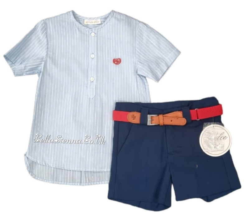Dolce Petit Boys Smart Shirt & Shorts Set  - 2263