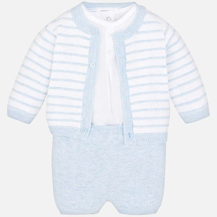 Mayoral Baby Boys Fine Knitted Three Piece Outfit 1201