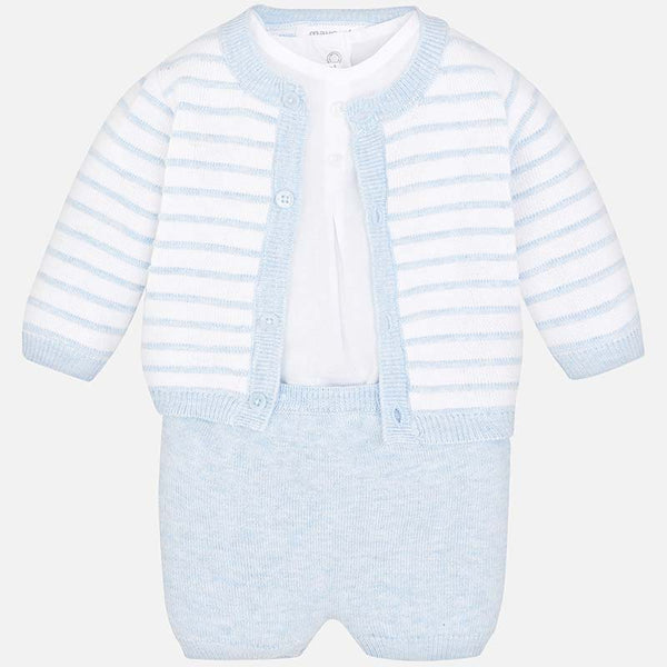 Mayoral Baby Boys Fine Knitted Three Piece Outfit 1201