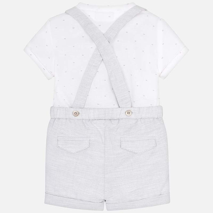 Mayoral Baby Smart Traditional Short set With Braces 1208 Grey
