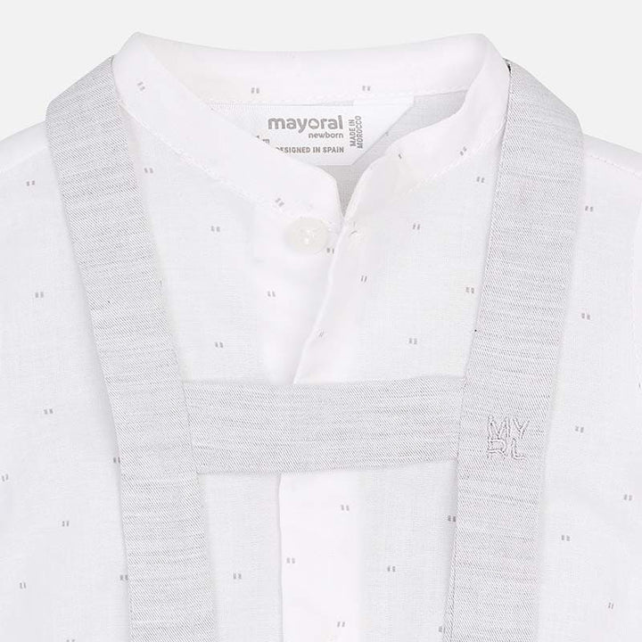Mayoral Baby Smart Traditional Short set With Braces 1208 Grey