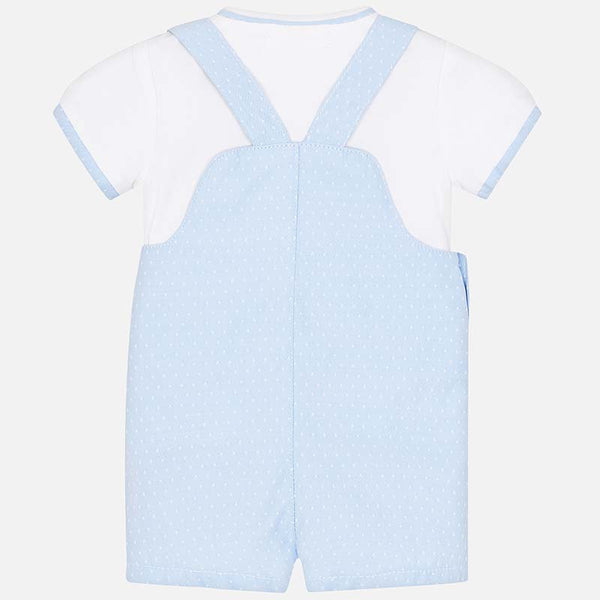 Mayoral Stripes Blue And White Set Newborn Boy 1619