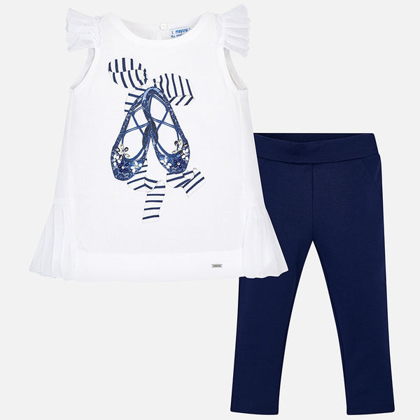 Mayoral Girls Ruffle Leggings Set 3512