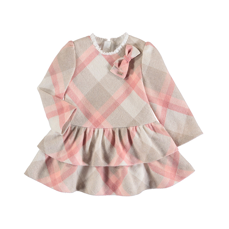 Mayoral Plaid Long Sleeved Winter Dress - 2947