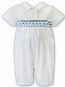 Sarah Louise Boys Summer Smocked Romper 012340