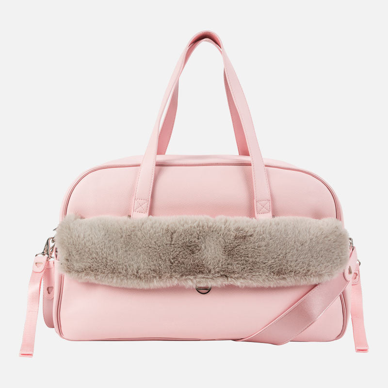 Changing bag with faux fur detailing - 19041 -058