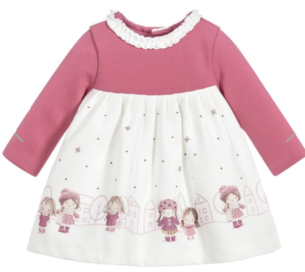 Mayoral Patterned dress baby 2858