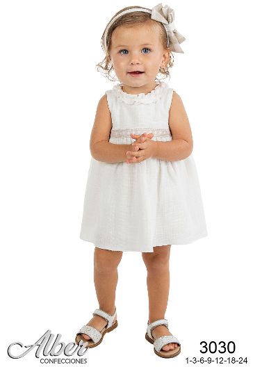 Alber Ivory & Beige Dress - 3030