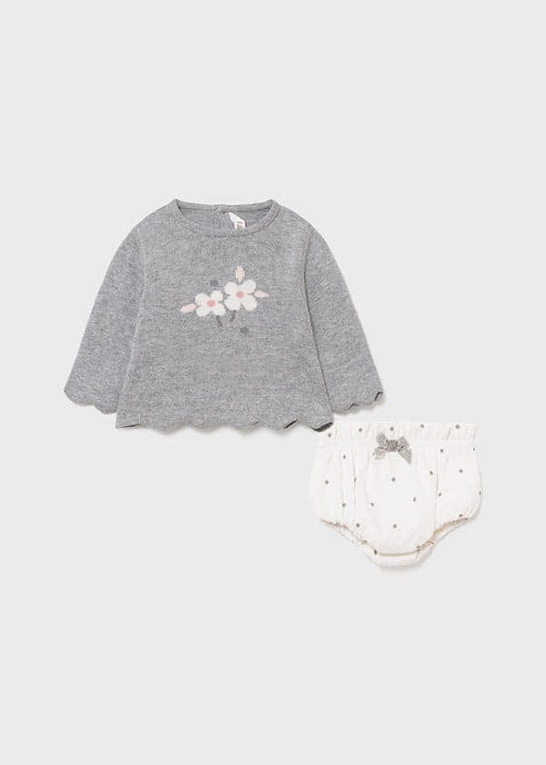 Mayoral ECOFRIENDS set of top and shorts for newborn girl