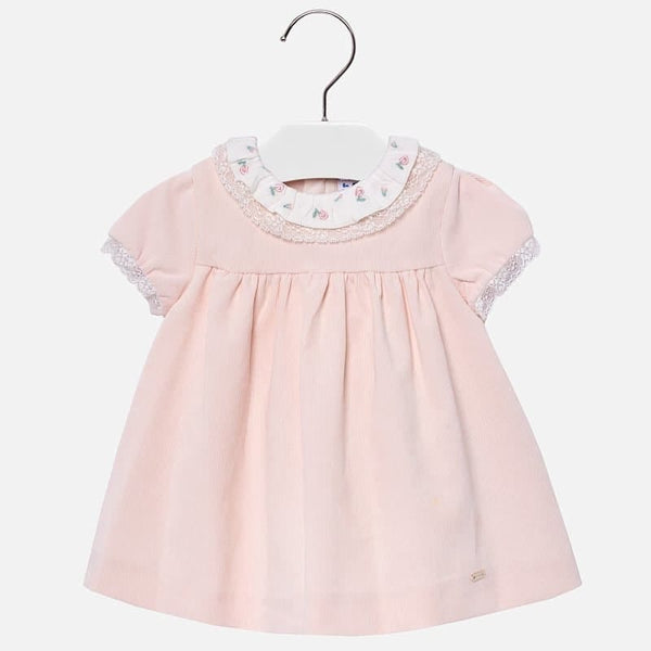 Mayoral Corduroy dress for baby girl 2980 Pink