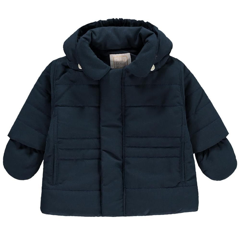 Emile et Rose Baby Boys Navy/Pre-School Winter Coat 9286