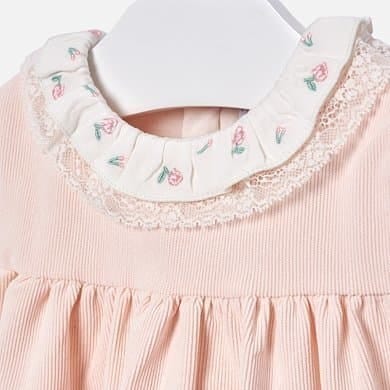 Mayoral Corduroy dress for baby girl 2980 Pink