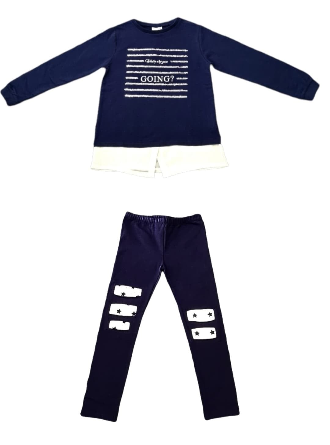 iDo Girls Stylish Sparkly Legging Set