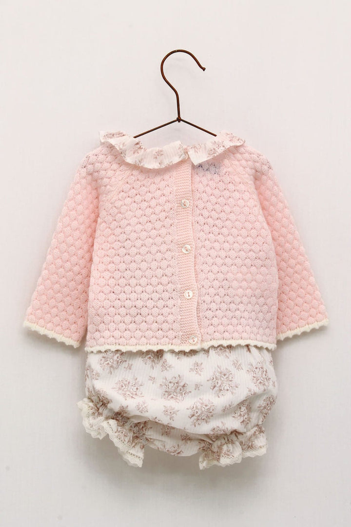 Foque Baby Girls Pink Bloomer & Jumper Jam Pant Set 2024203
