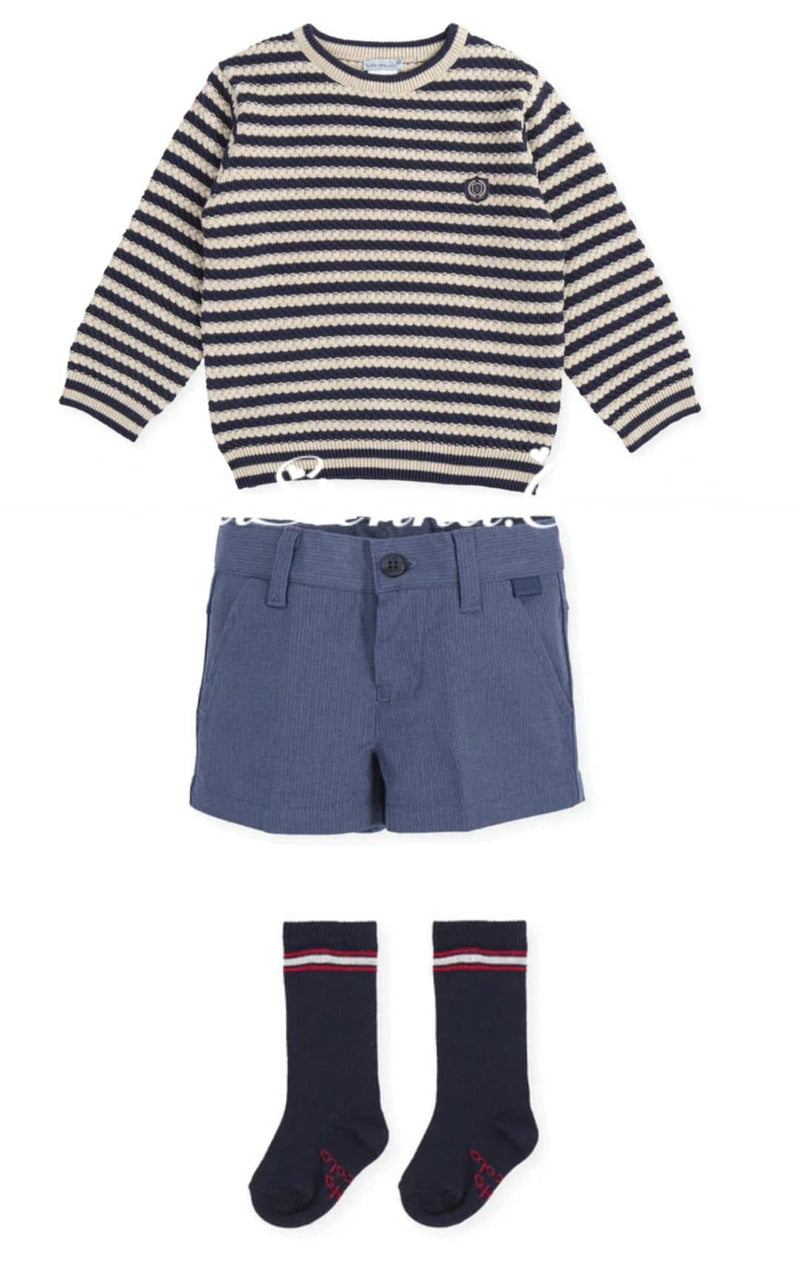 Tutto *Piccolo Boys Jumper, Shorts & Socks Set - 4741