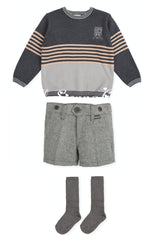 Tutto Piccolo Boys Jumper, Shorts & Socks Set - 4830