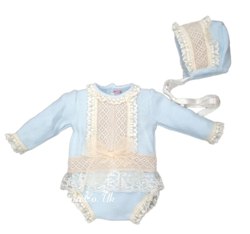 Nini Baby Girls Three Piece Knitted Set